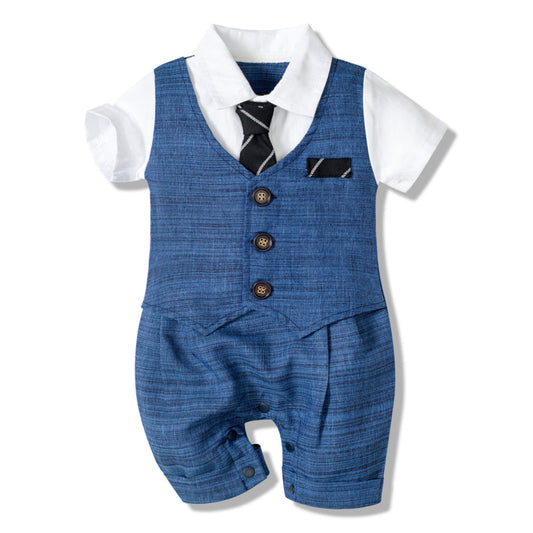 Baby Boy Short Sleeve Suit Set